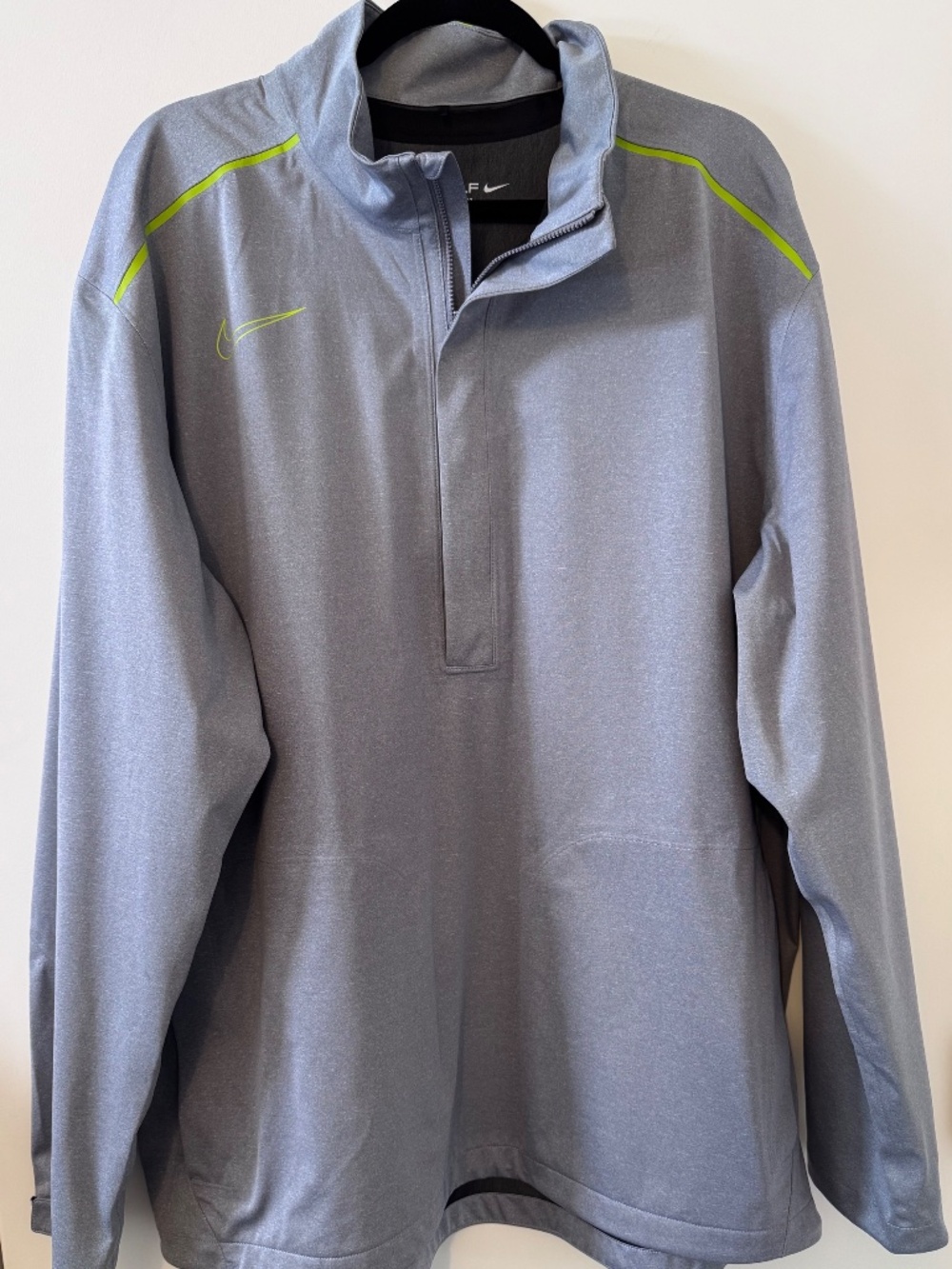 Nike Golf Storm-FIT 1/4 Zip Pullover Jacket Gray XXL Performance Windbreaker